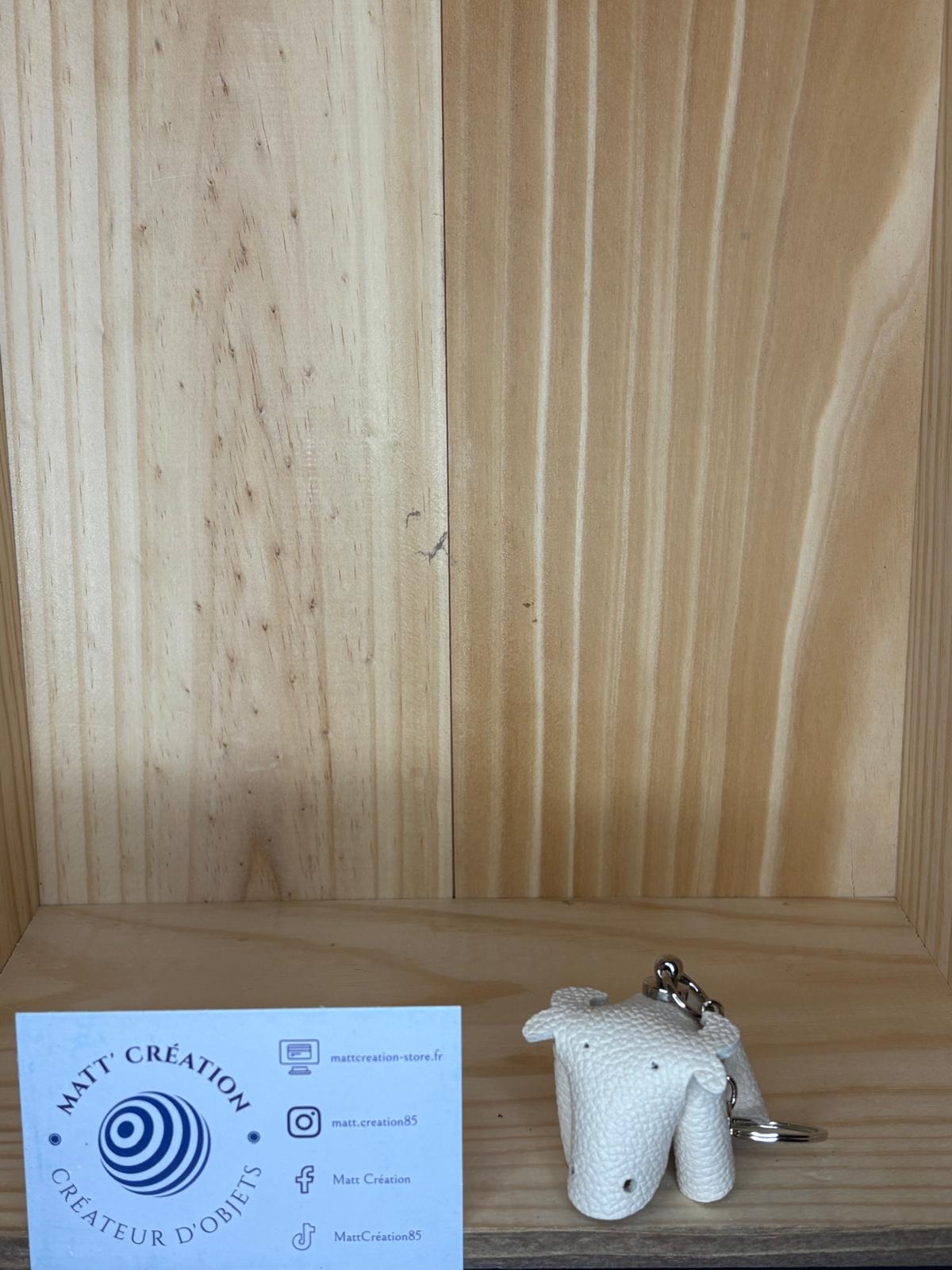 Porte clés Vache en cuir