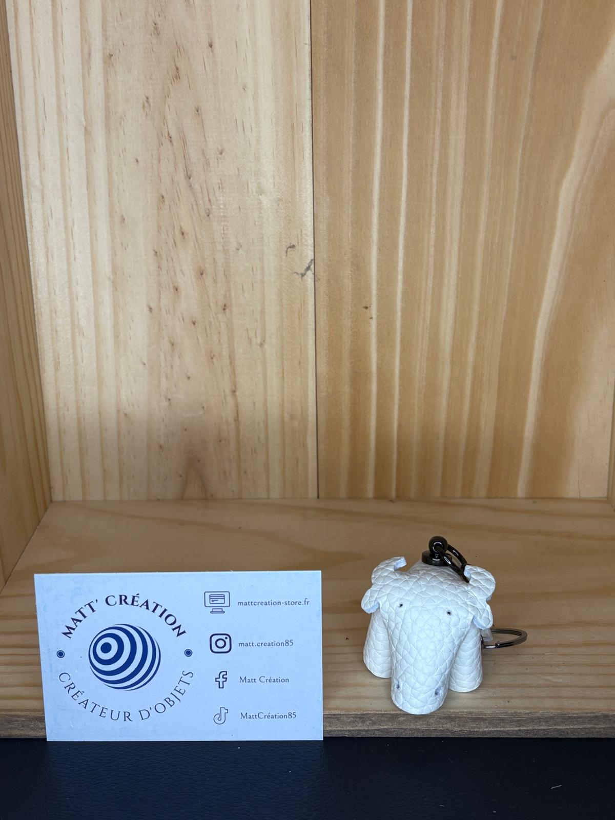 Porte clés Vache en cuir