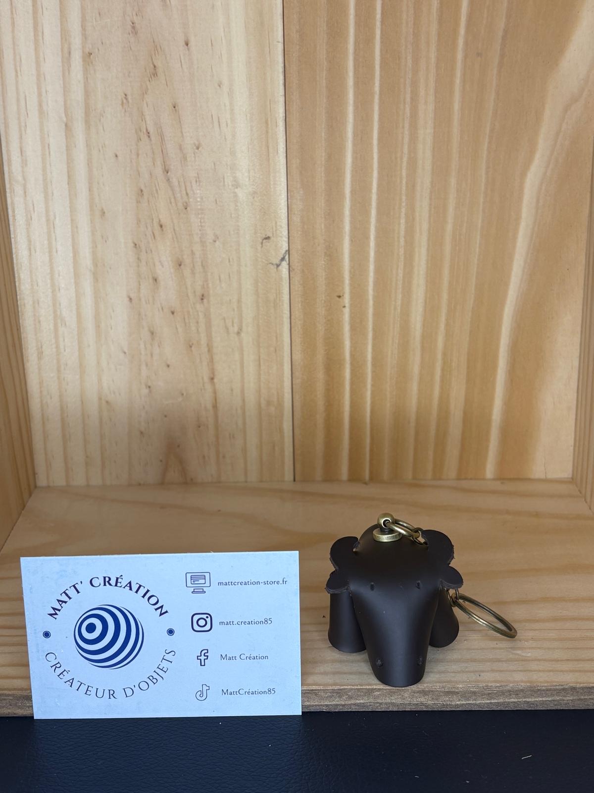 Porte clés Vache en cuir