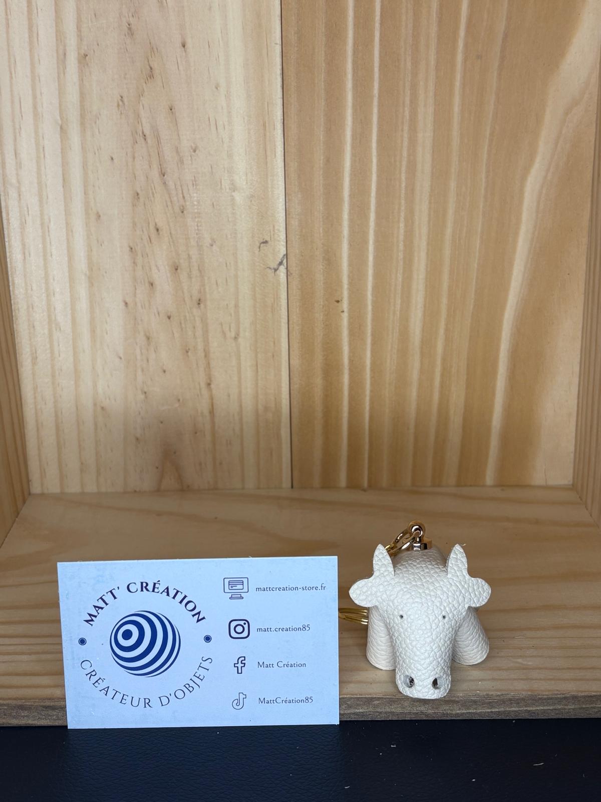 Porte clés Taureau en cuir