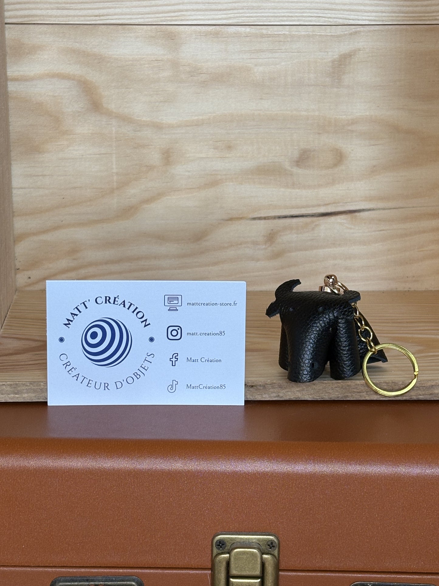 Porte clés Vache en cuir
