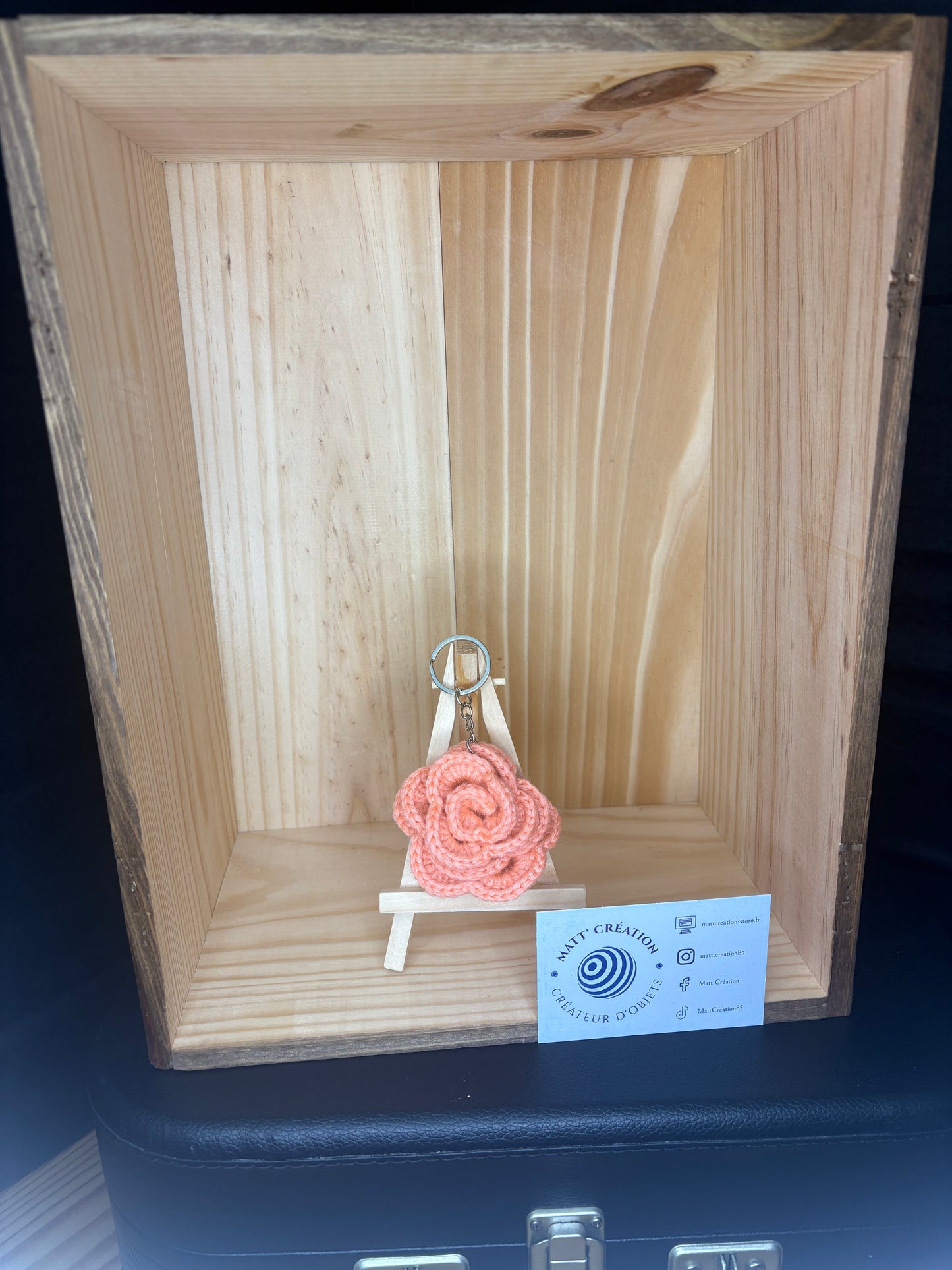 Porte-clés fleur
