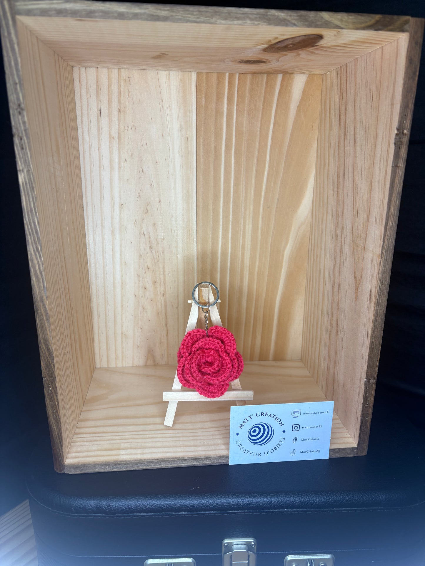 Porte-clés fleur