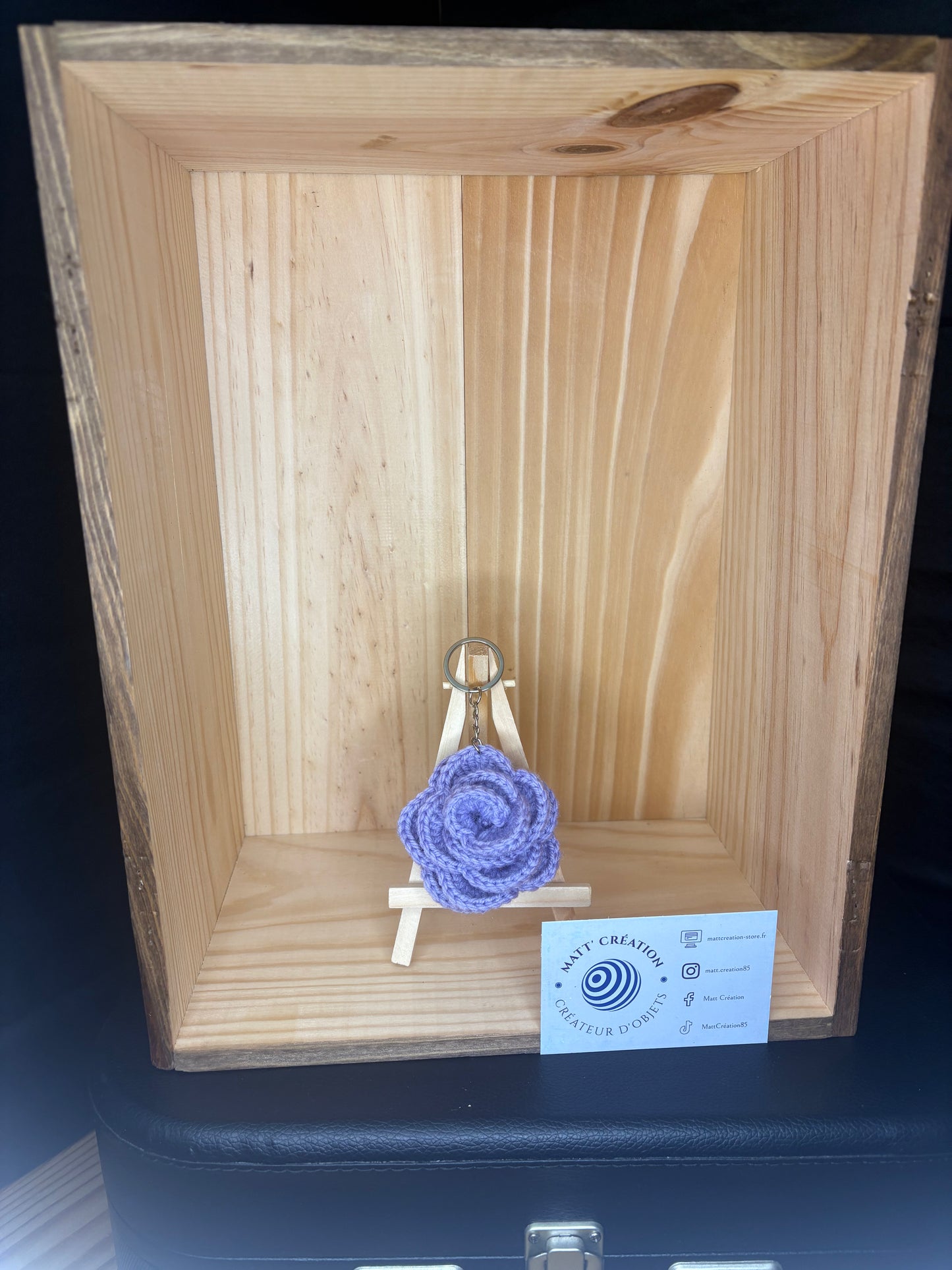 Porte-clés fleur
